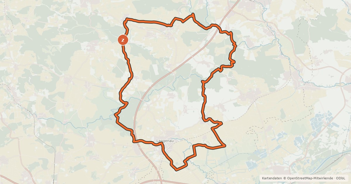 Kartenübersicht der Radroute Alb-Donau-Kreis Tour 3