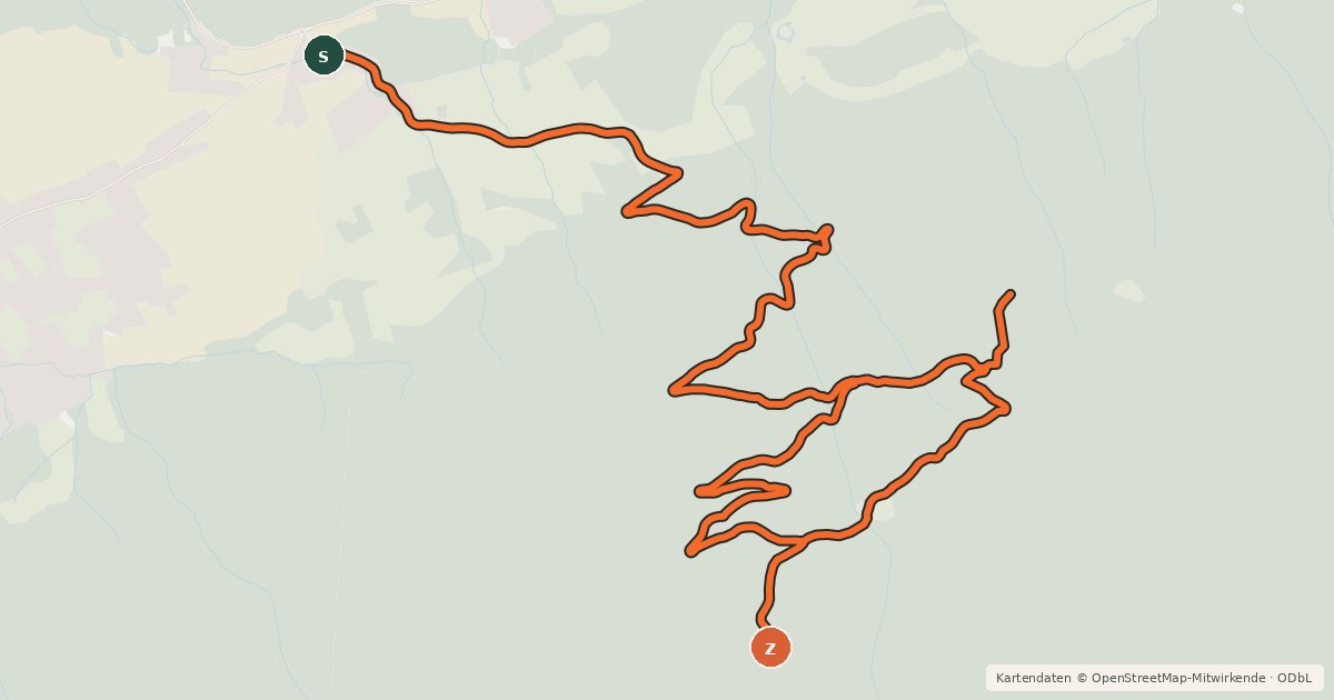 Kartenübersicht der Radroute Aldranser Alm