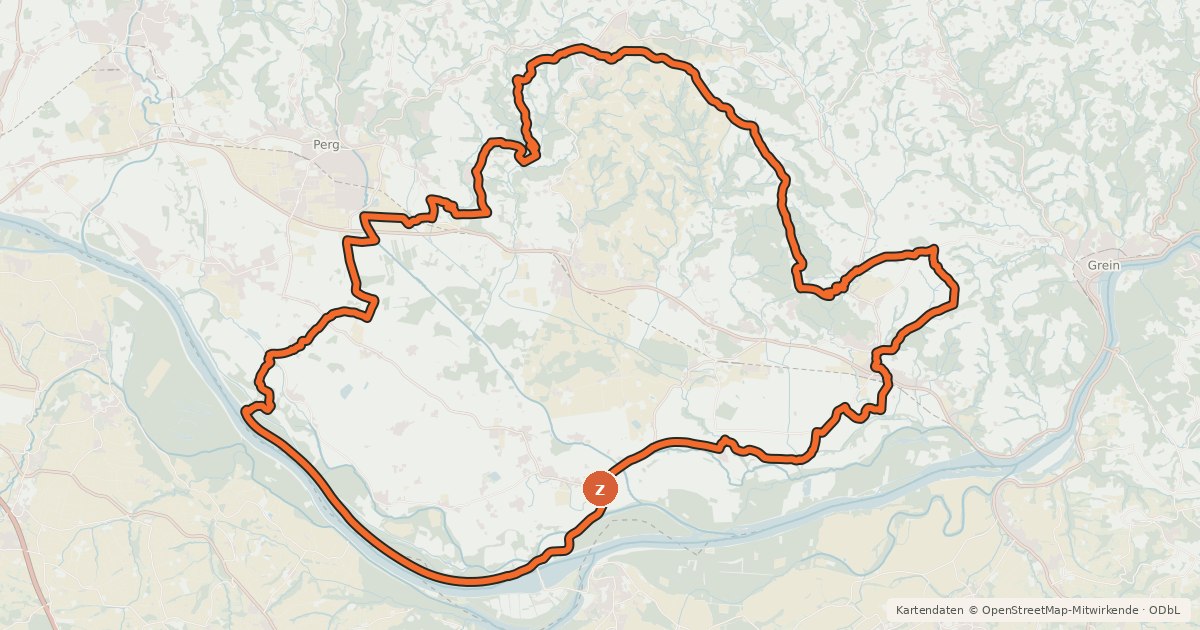 Kartenübersicht der Radroute Alpenblick-Runde