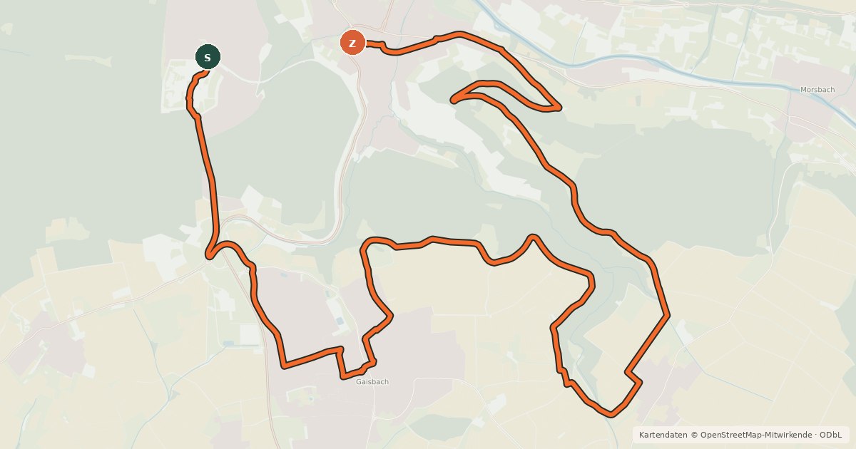 Kartenübersicht der Radroute Bergbahntour