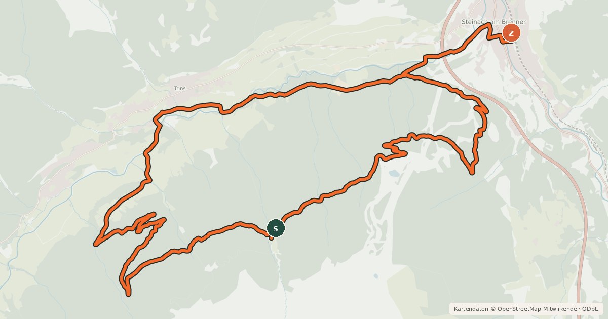 Kartenübersicht der Radroute Bergeralm Rundtour