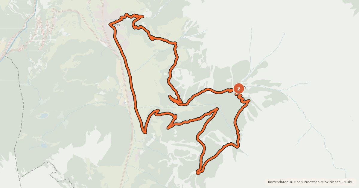 Kartenübersicht der Radroute Bergkastelrunde