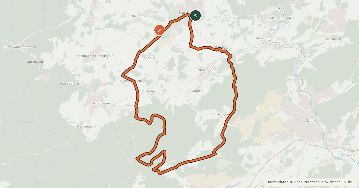Kartenübersicht der Radroute Bike-Netz 1