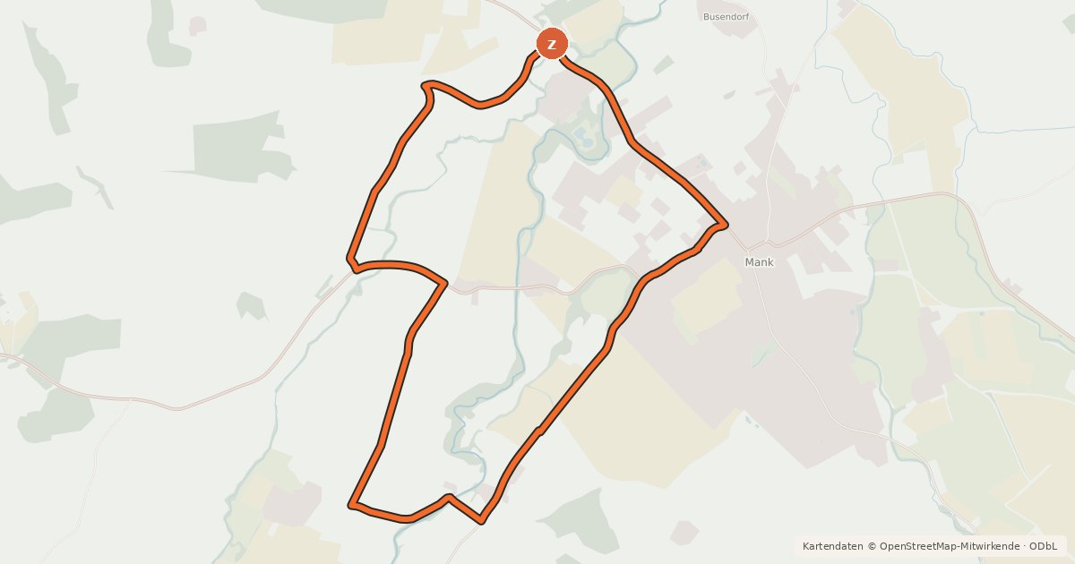 Kartenübersicht der Radroute Bodendorf - Runde