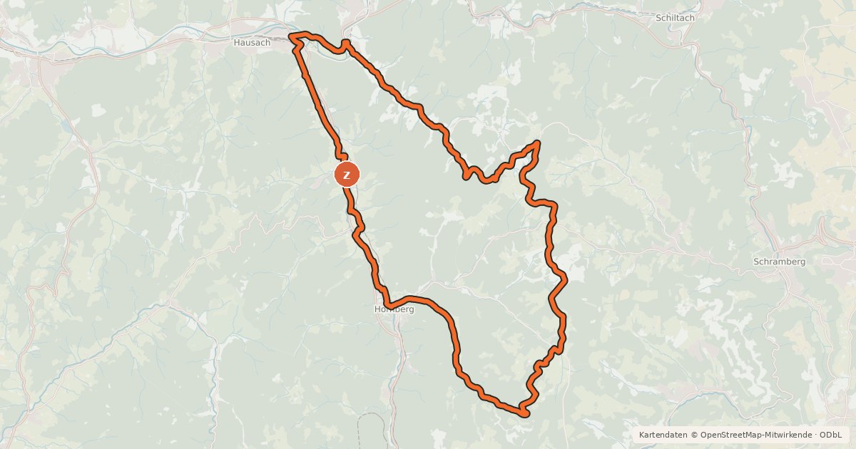 Kartenübersicht der Radroute BollenhutTour