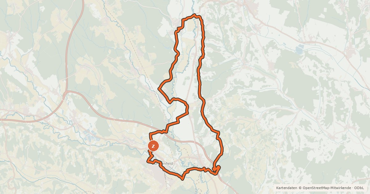 Kartenübersicht der Radroute Burgenlandtour