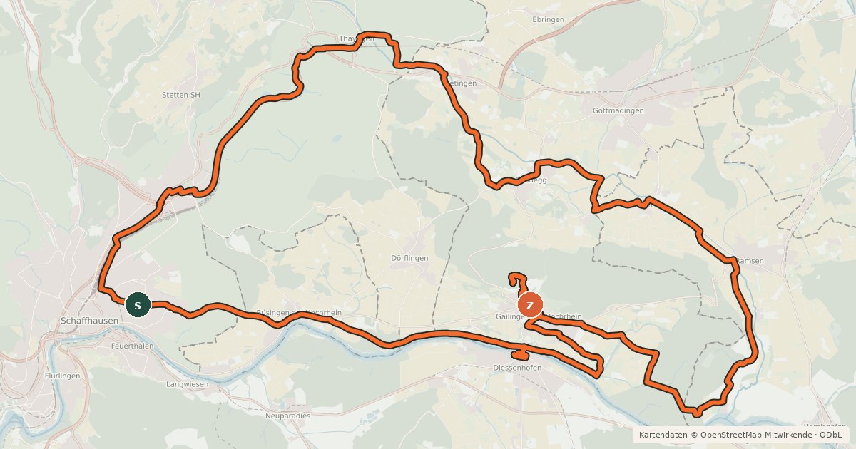 Kartenübersicht der Radroute Burgenweg 5