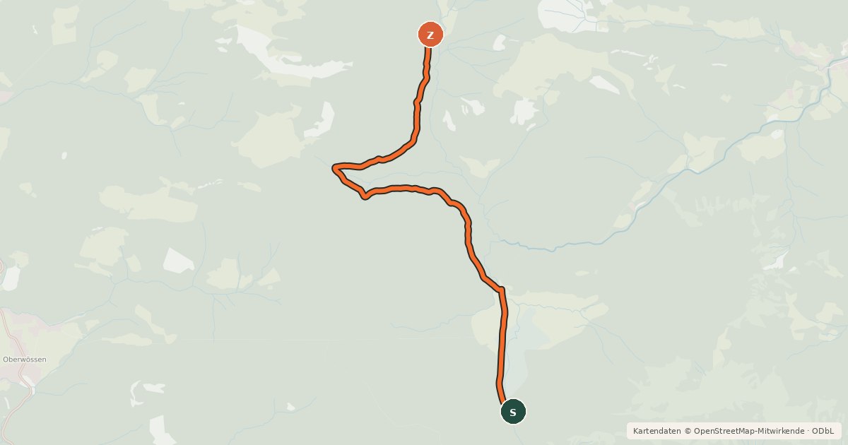 Kartenübersicht der Radroute Chiemgau Marathon