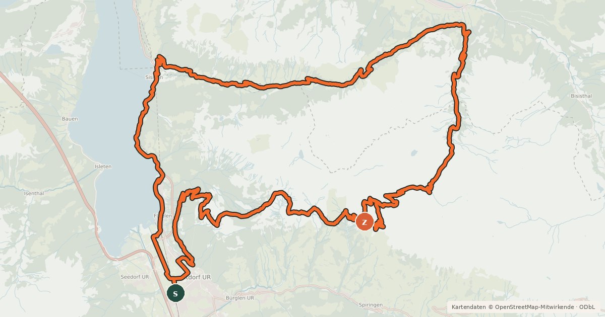 Kartenübersicht der Radroute Chinzig Bike
