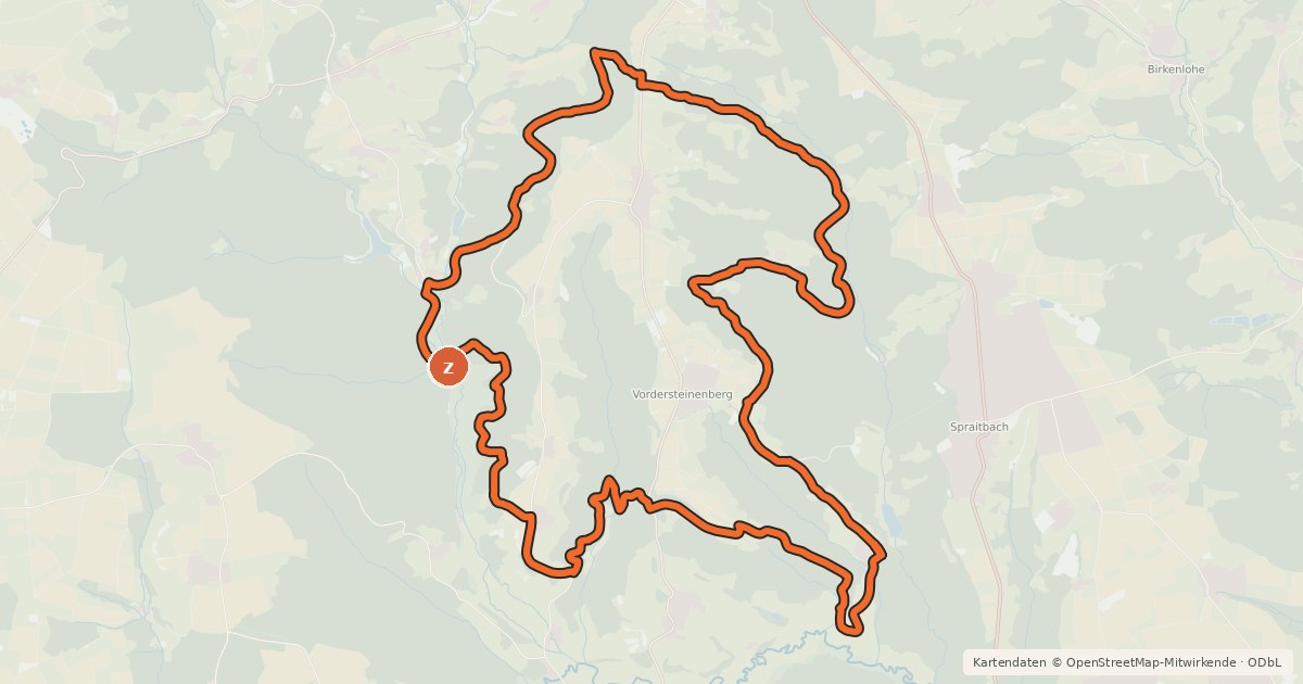 Kartenübersicht der Radroute Drei-Seen-Tour