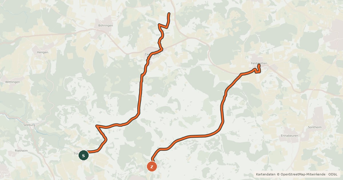 Kartenübersicht der Radroute e-Bike Tour 10 - Leinenweber-Tour