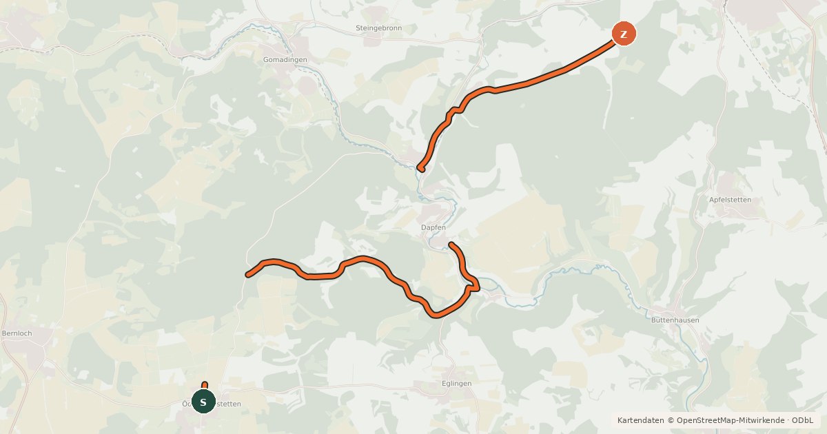 Kartenübersicht der Radroute e-Bike Tour 9 - Genuss-Tour