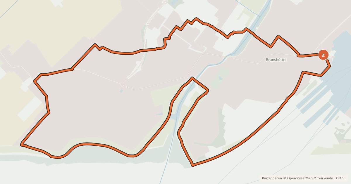 Kartenübersicht der Radroute Elberadweg Exkurs