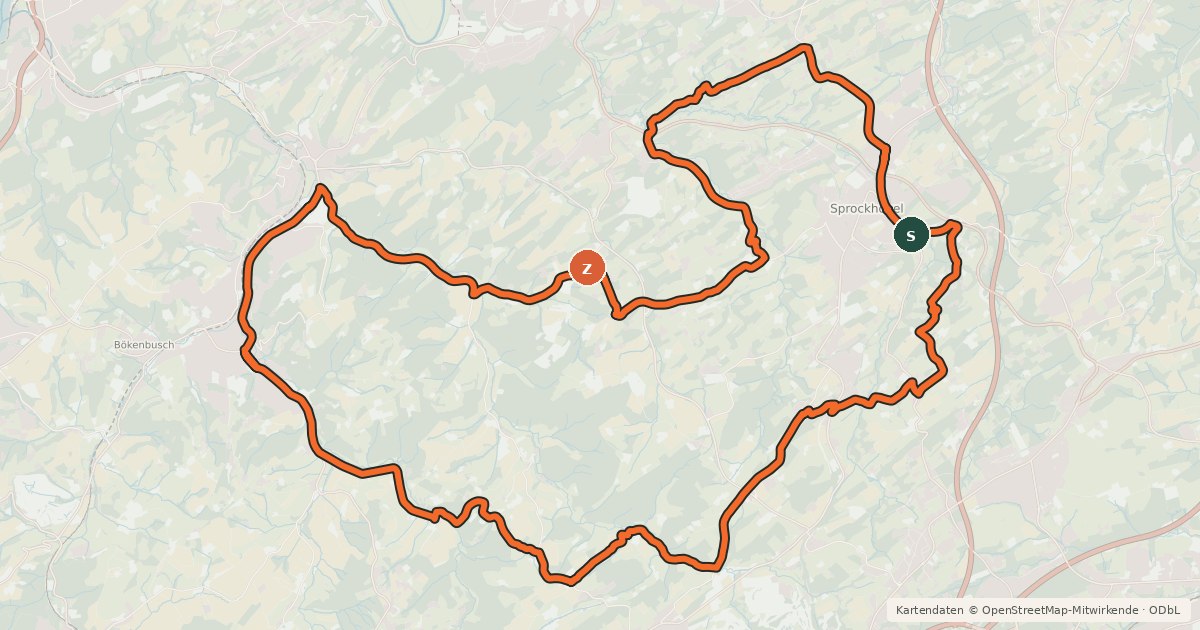 Kartenübersicht der Radroute EN9 [Ennepe-Ruhr-Kreis]