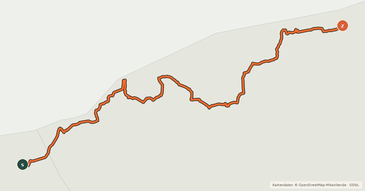 Kartenübersicht der Radroute EuroVelo 10 - Baltic Sea Cycle Route - part Poland 2