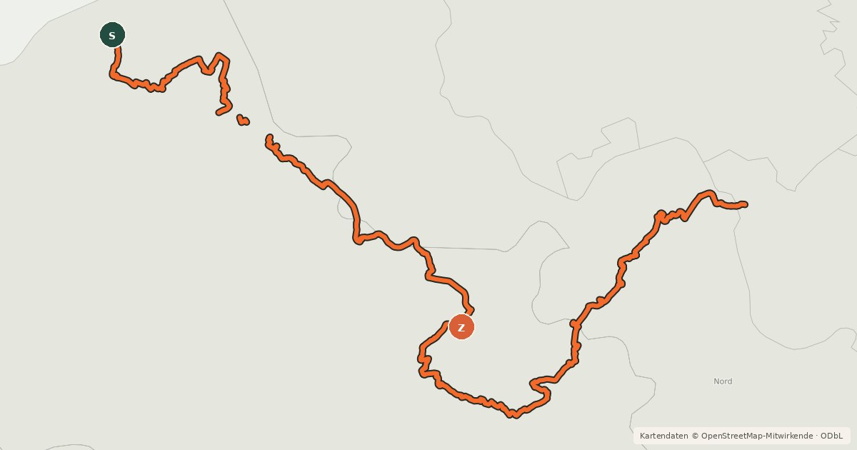 Kartenübersicht der Radroute EuroVelo 5 - Via Romea Francigena - partie France 1