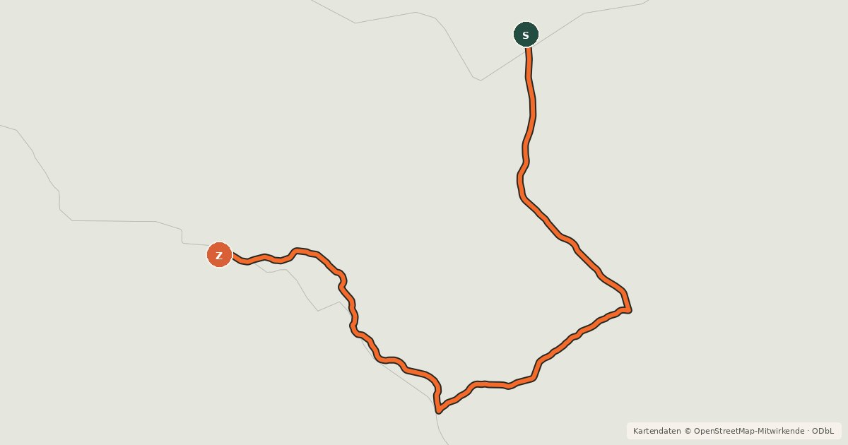 Kartenübersicht der Radroute EuroVelo 7 - Sun Route - part Finland