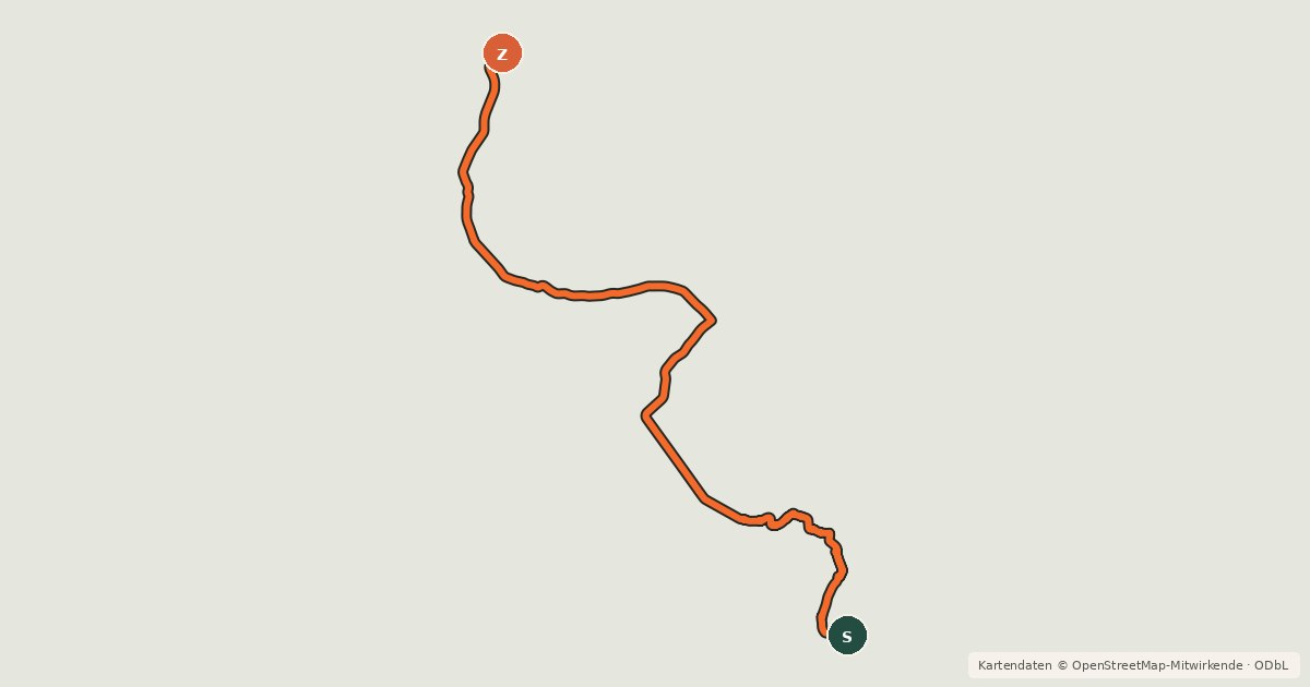 Kartenübersicht der Radroute EV19 France 09 par la route