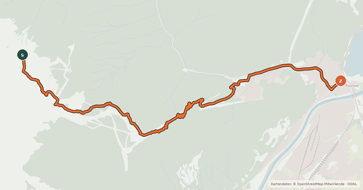 Kartenübersicht der Radroute Feuerkogel MTB Downhillstrecke