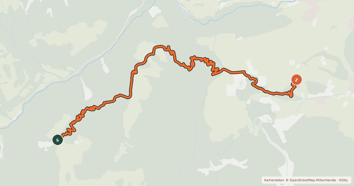 Kartenübersicht der Radroute Flowtrail Glarus