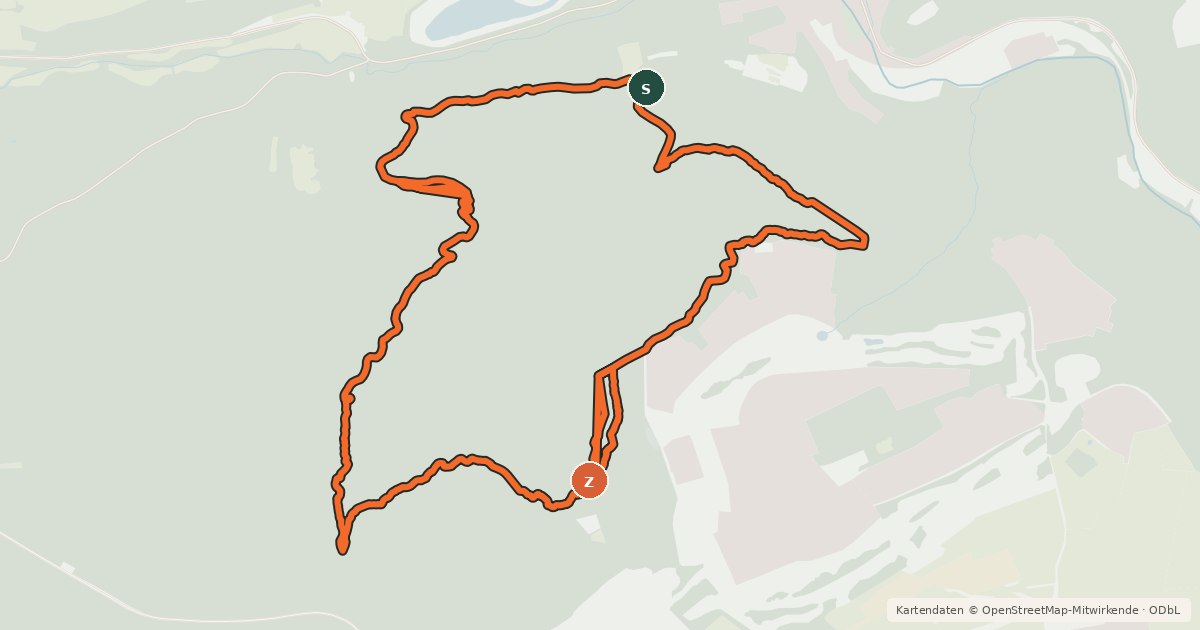 Kartenübersicht der Radroute Flowtrail Stromberg - Rundkurs