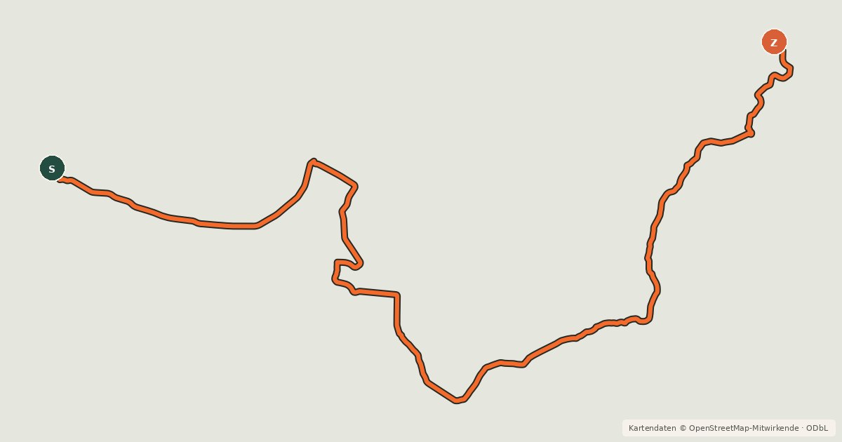 Kartenübersicht der Radroute FNQ Pioneer Bike Trail - Day 4