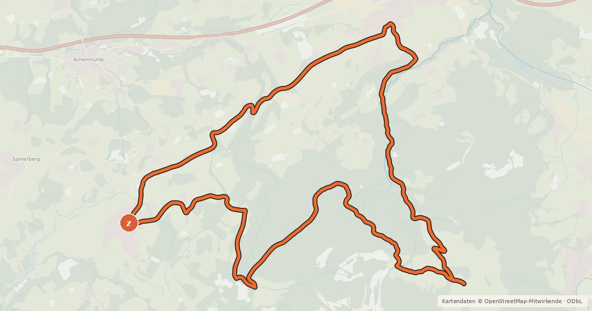 Kartenübersicht der Radroute Frasdorfer Hütte (Variante)