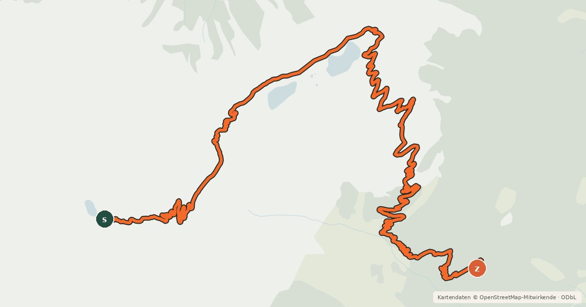 Kartenübersicht der Radroute Frommestrail