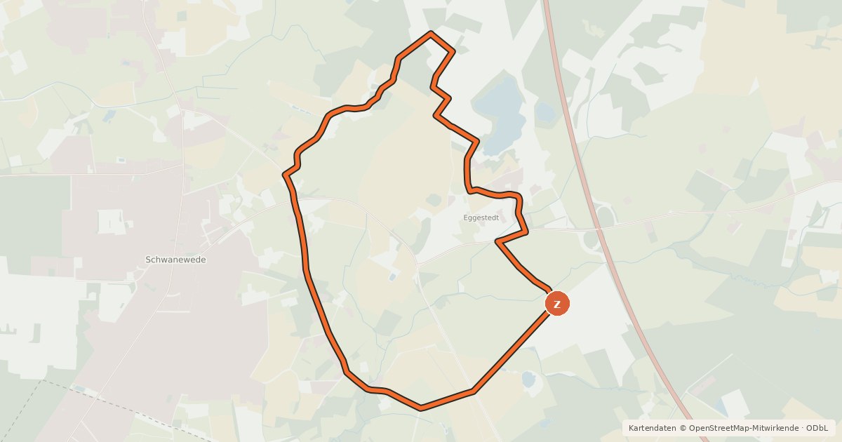 Kartenübersicht der Radroute Froschtour