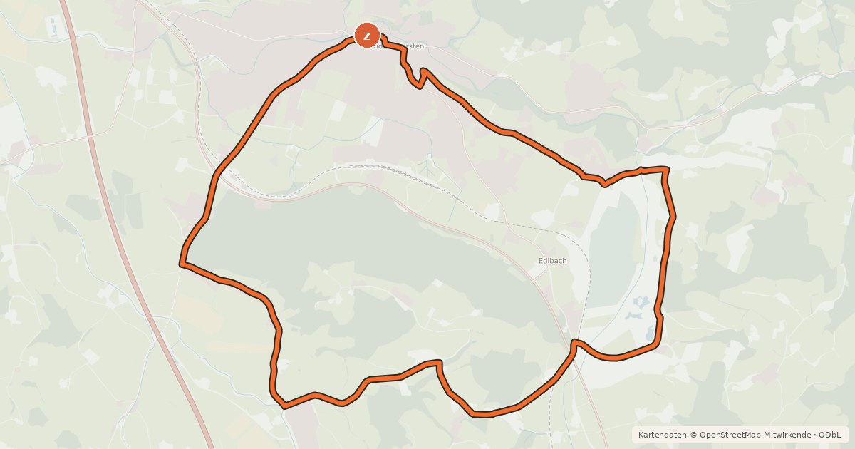 Kartenübersicht der Radroute Garstnereckrunde