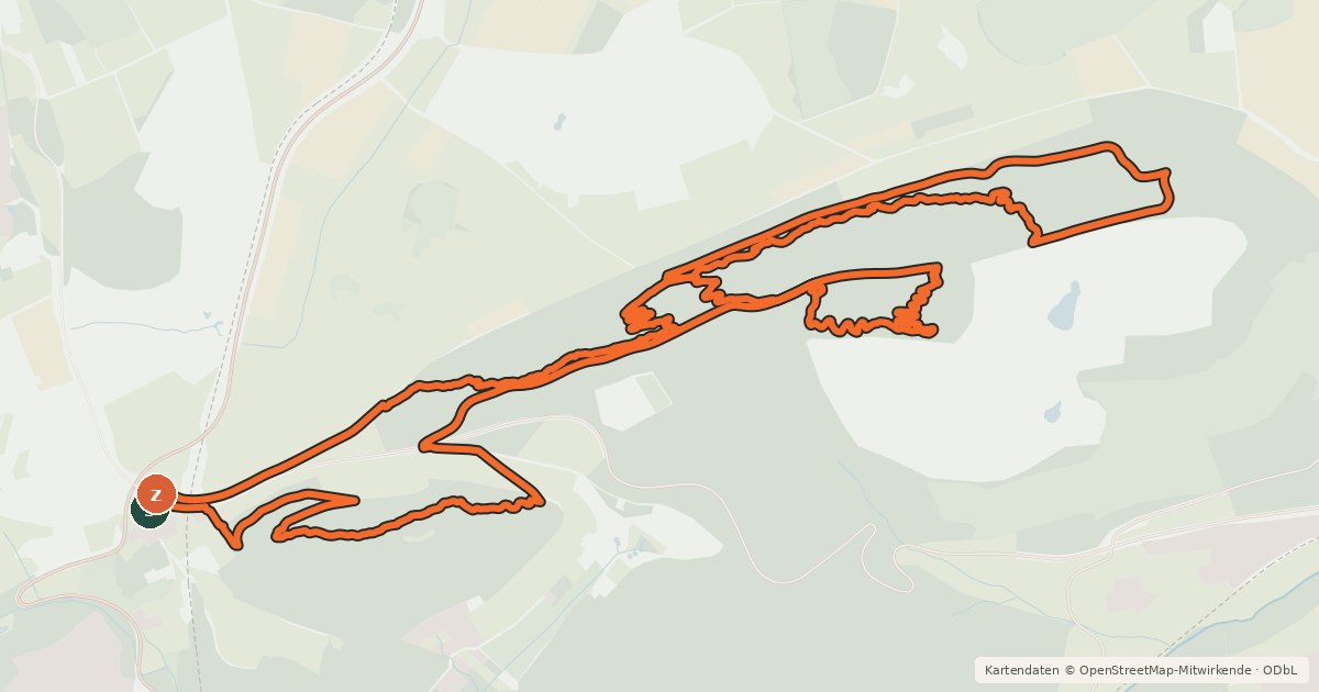 Kartenübersicht der Radroute Gipfel-Trail