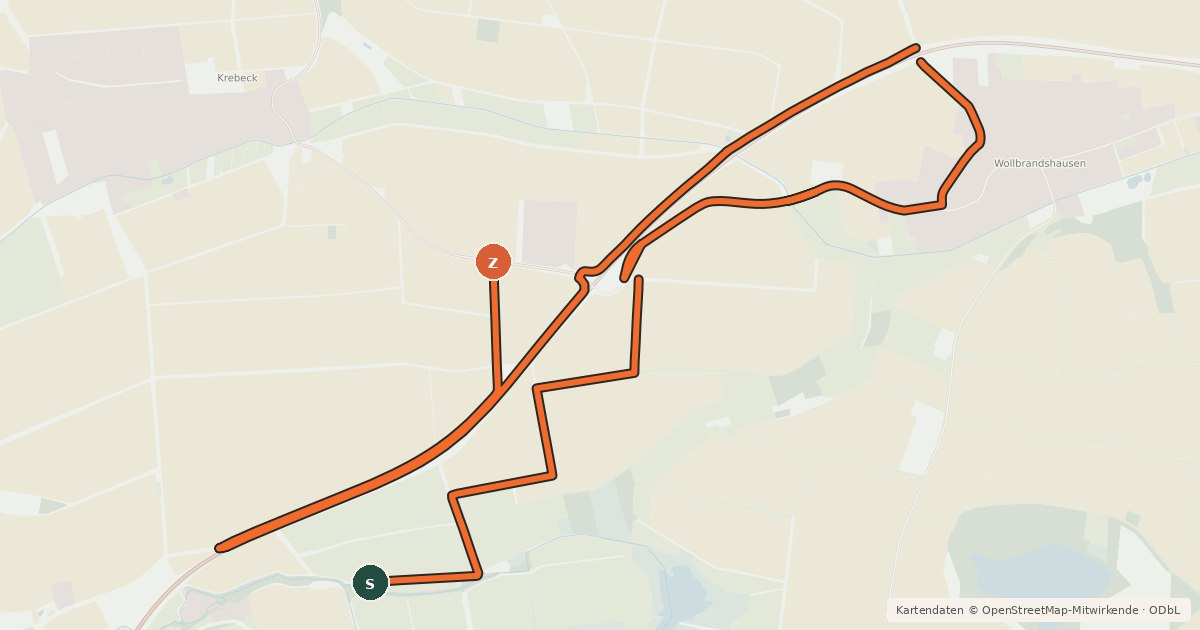 Kartenübersicht der Radroute Goldene Mark (29)