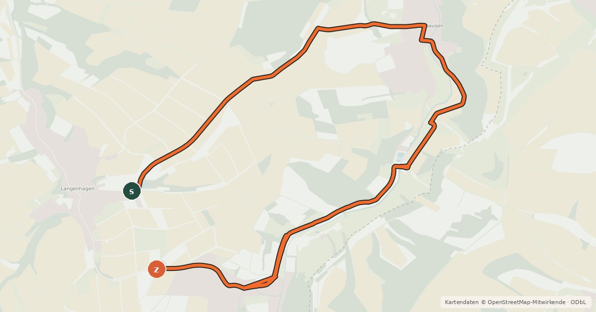 Kartenübersicht der Radroute Goldene Mark (61)