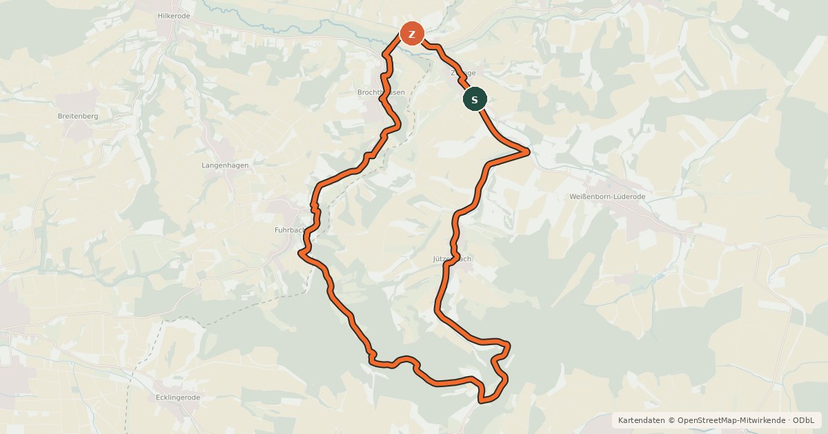 Kartenübersicht der Radroute Goldene Mark (63)