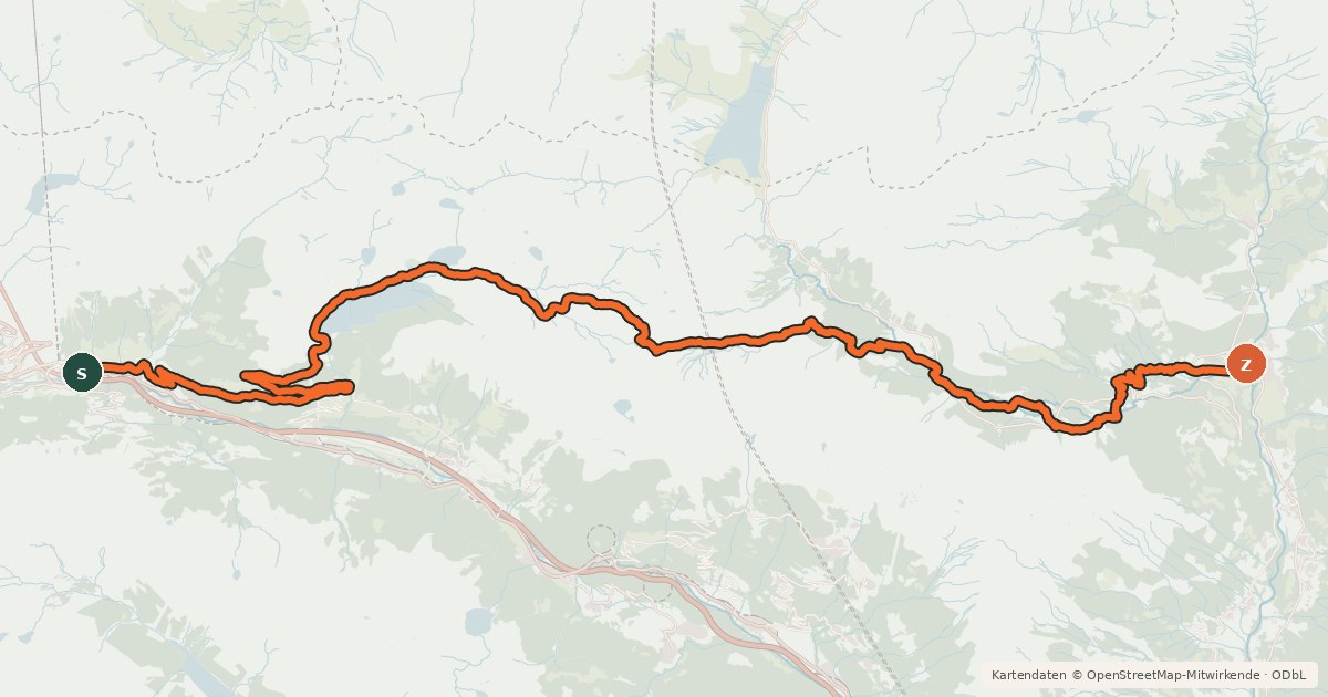 Kartenübersicht der Radroute Gottardo Bike Tappa 2 (Airolo-Olivone)