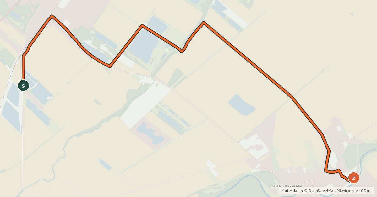 Kartenübersicht der Radroute Heurigenweg