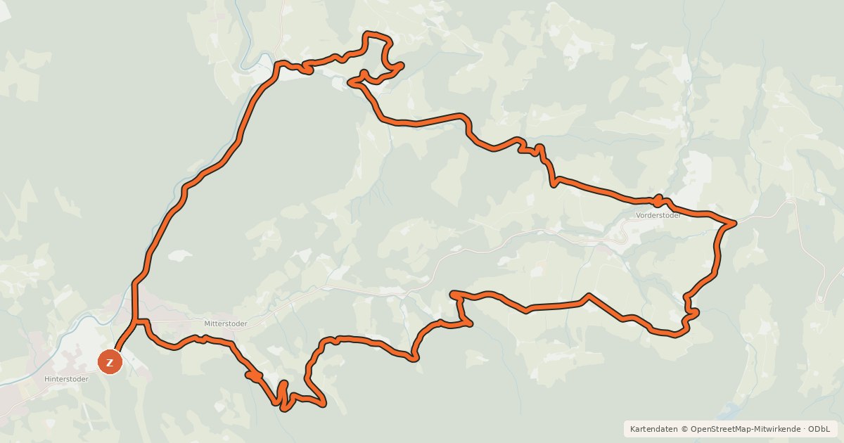Kartenübersicht der Radroute Hinterstoder Panoramatour MTB4