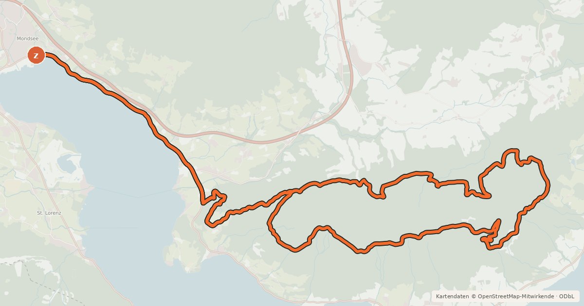 Kartenübersicht der Radroute Hochplett MTB-Runde schwer
