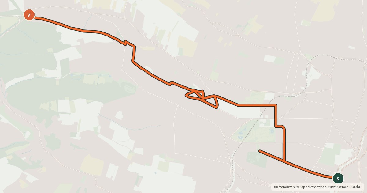 Kartenübersicht der Radroute Höhenstraße - Währinger Gürtel