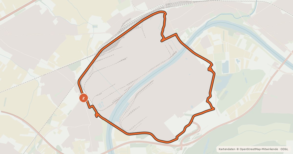 Kartenübersicht der Radroute Industriepark Höchst Radweg