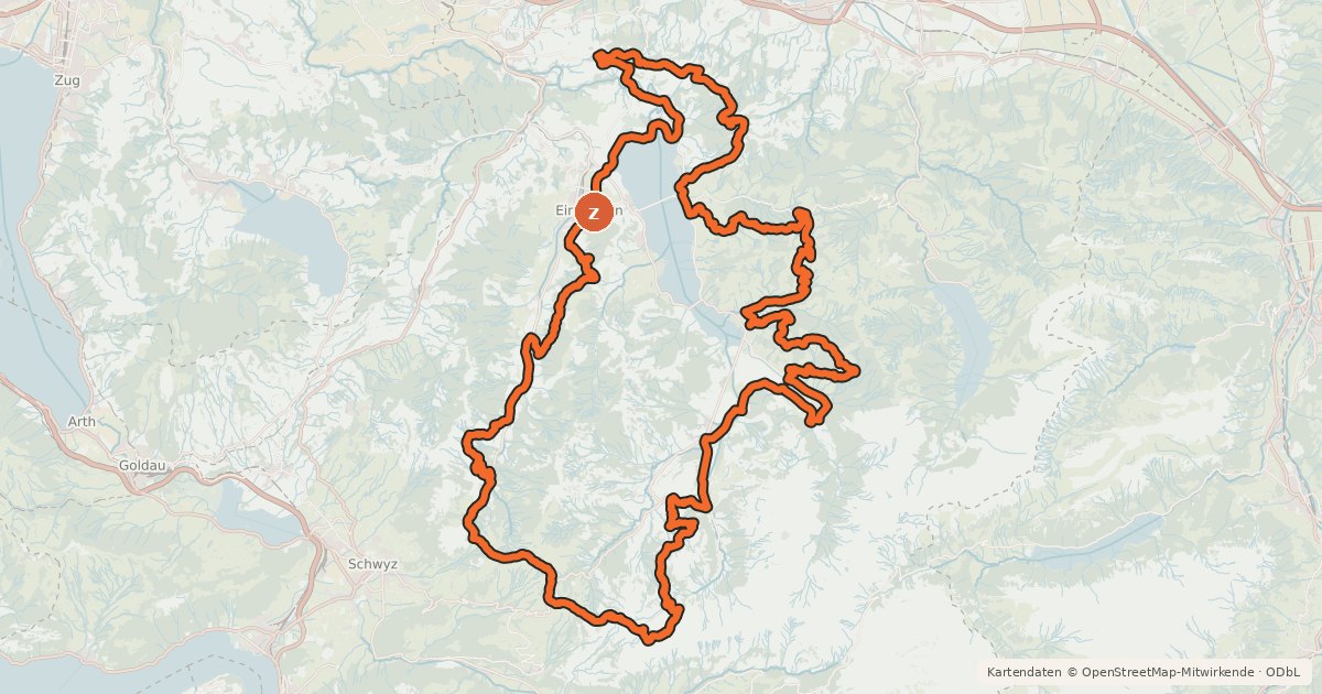 Kartenübersicht der Radroute Iron Bike Rennstrecke lang