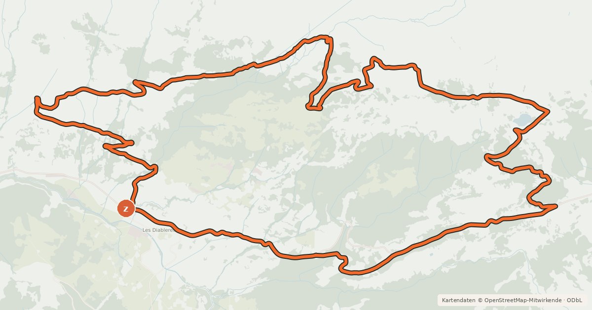 Kartenübersicht der Radroute Isenau Bike