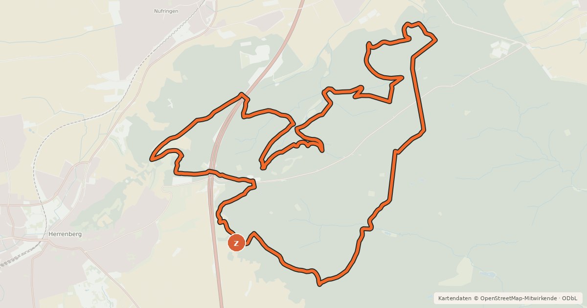 Kartenübersicht der Radroute Jägerweg Spezialtour