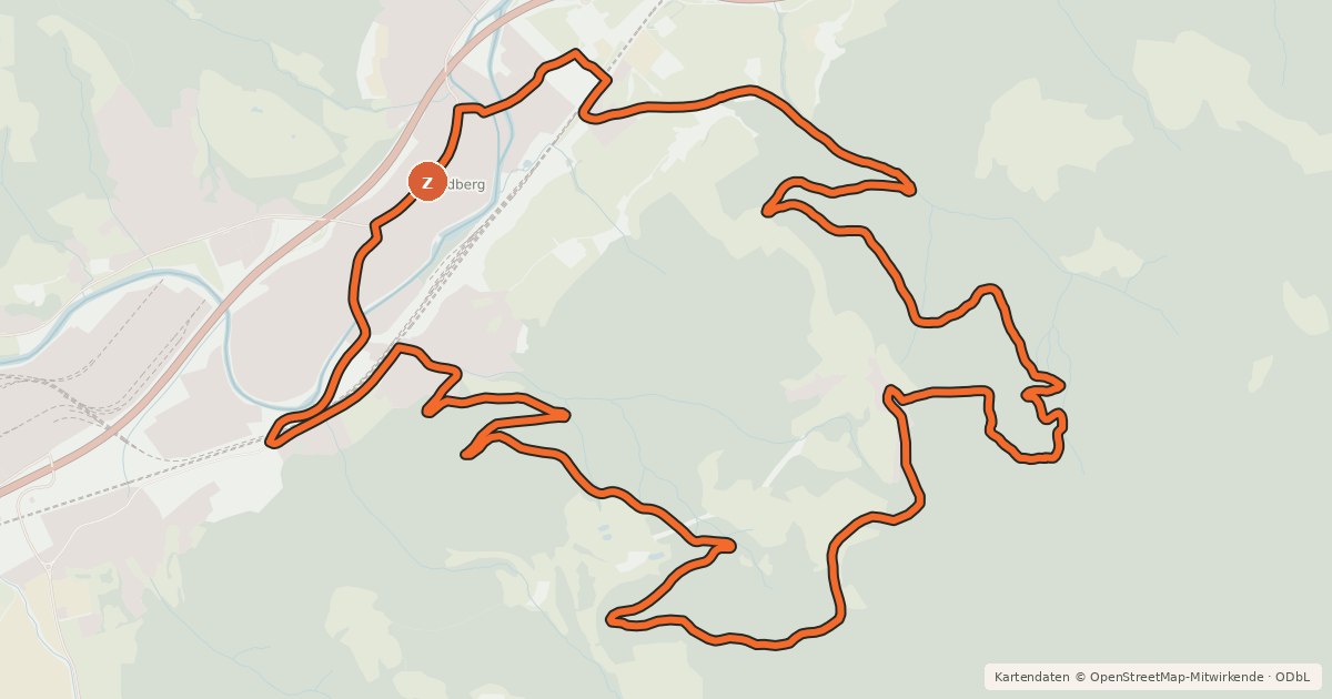 Kartenübersicht der Radroute K1 MTB-Strecke Kindberg – GH Ochnerbauer
