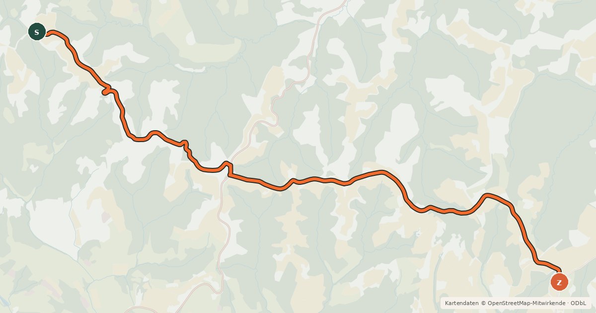 Kartenübersicht der Radroute Karnerbergradweg
