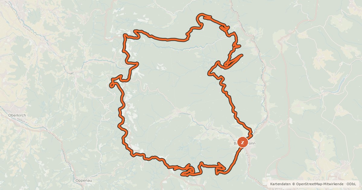 Kartenübersicht der Radroute Karseen-Tour