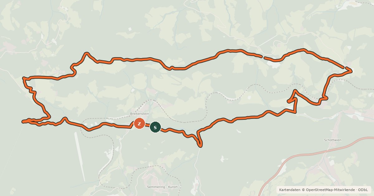 Kartenübersicht der Radroute Kienberg Strecke