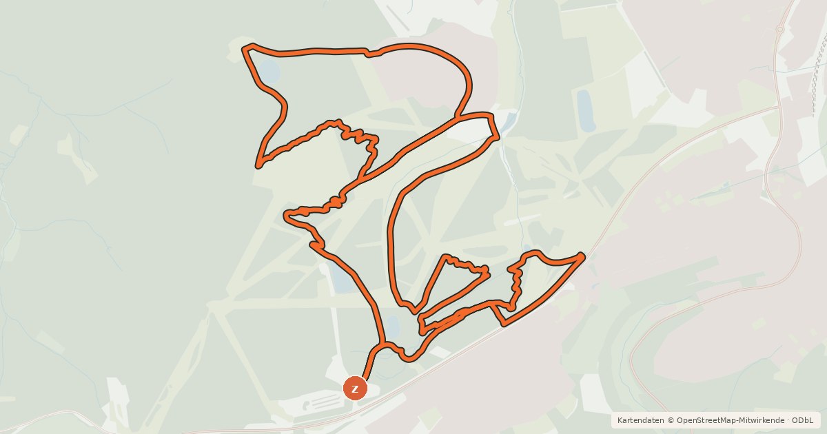 Kartenübersicht der Radroute King Uppu Loop