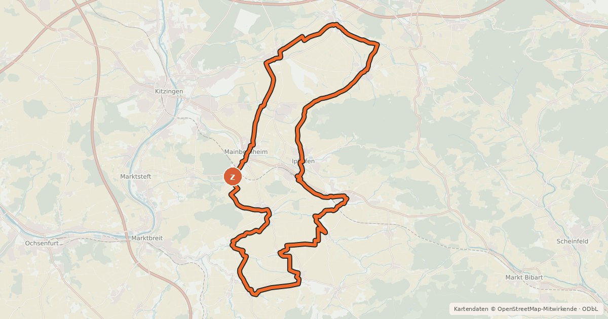 Kartenübersicht der Radroute Kirchenburgen-Tour