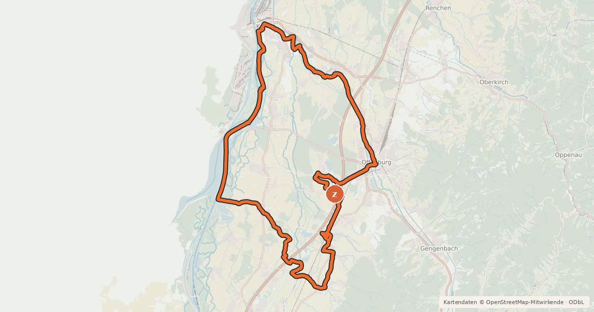 Kartenübersicht der Radroute KlosterTour